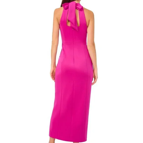 CeCe Women's Halter Maxi Dress - Brilliant Fuchsia - Size 10 - NWT - Picture 3 of 3
